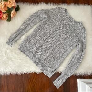 Hollister Grey Cozy Chunky Sweater Soft Heather
